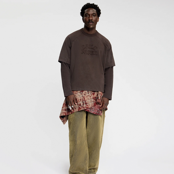 DAILY PAPER - RAGLAN STACKED LAYERED LS T-SHIRT MOLE