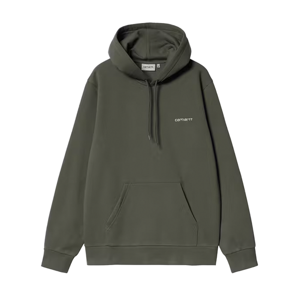 CARHARTT WIP - HOODED SCRIPT EMBROIDERY SWEAT OPUNTIA/WHITE