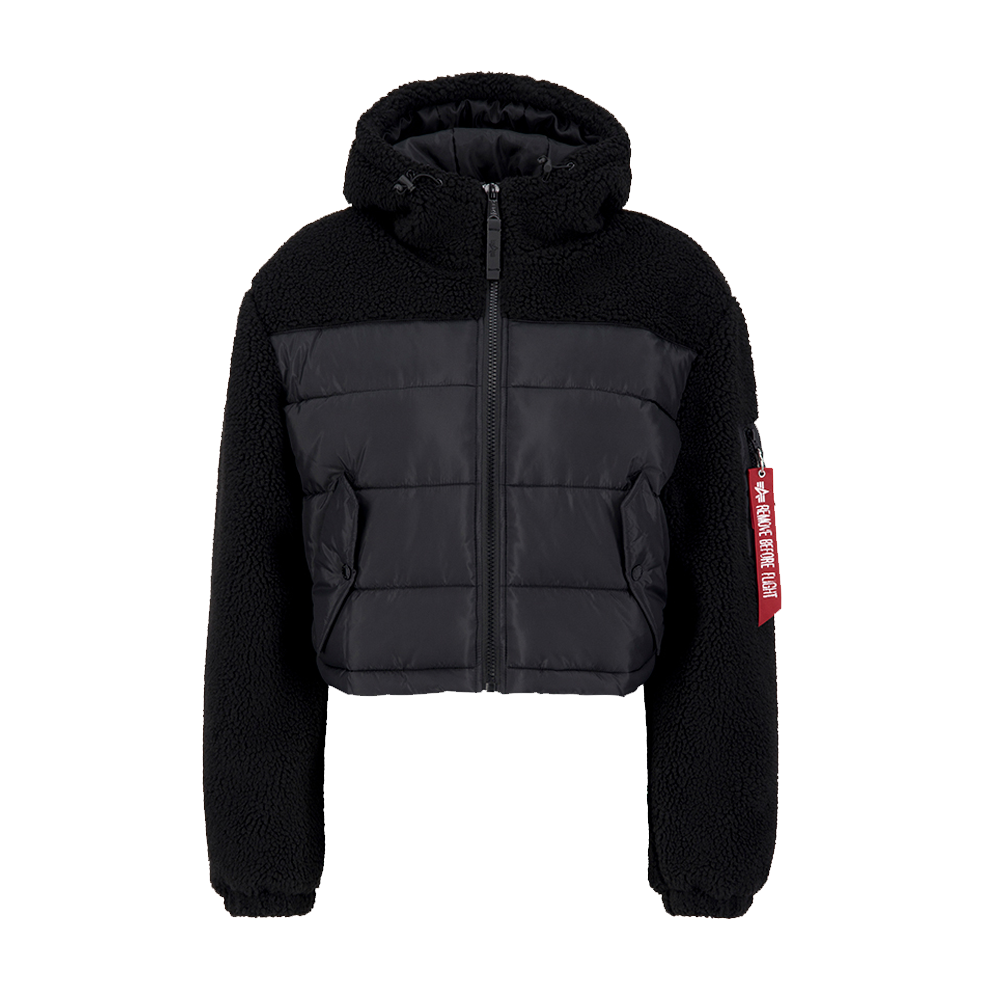 ALPHA INDUSTRIES - TEDDY PUFFER WMN BLACK