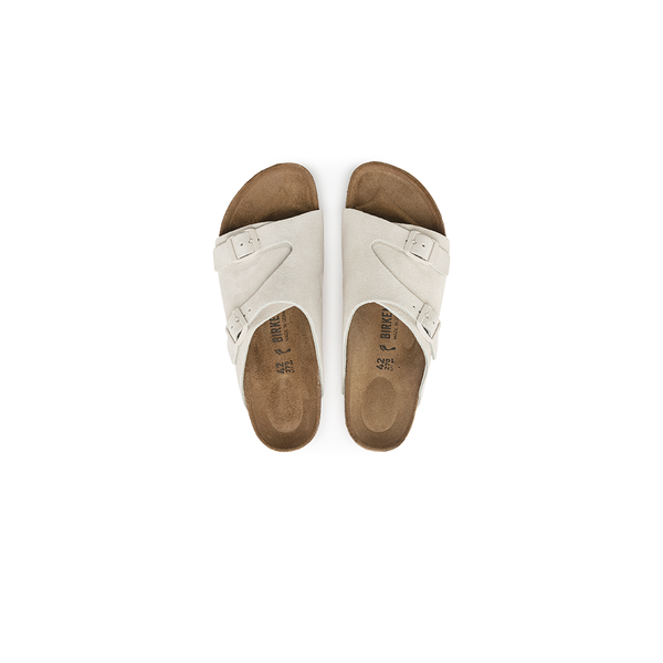 BIRKENSTOCK - ZURICH ELEMENTAL WHITE SUEDE LEATHER