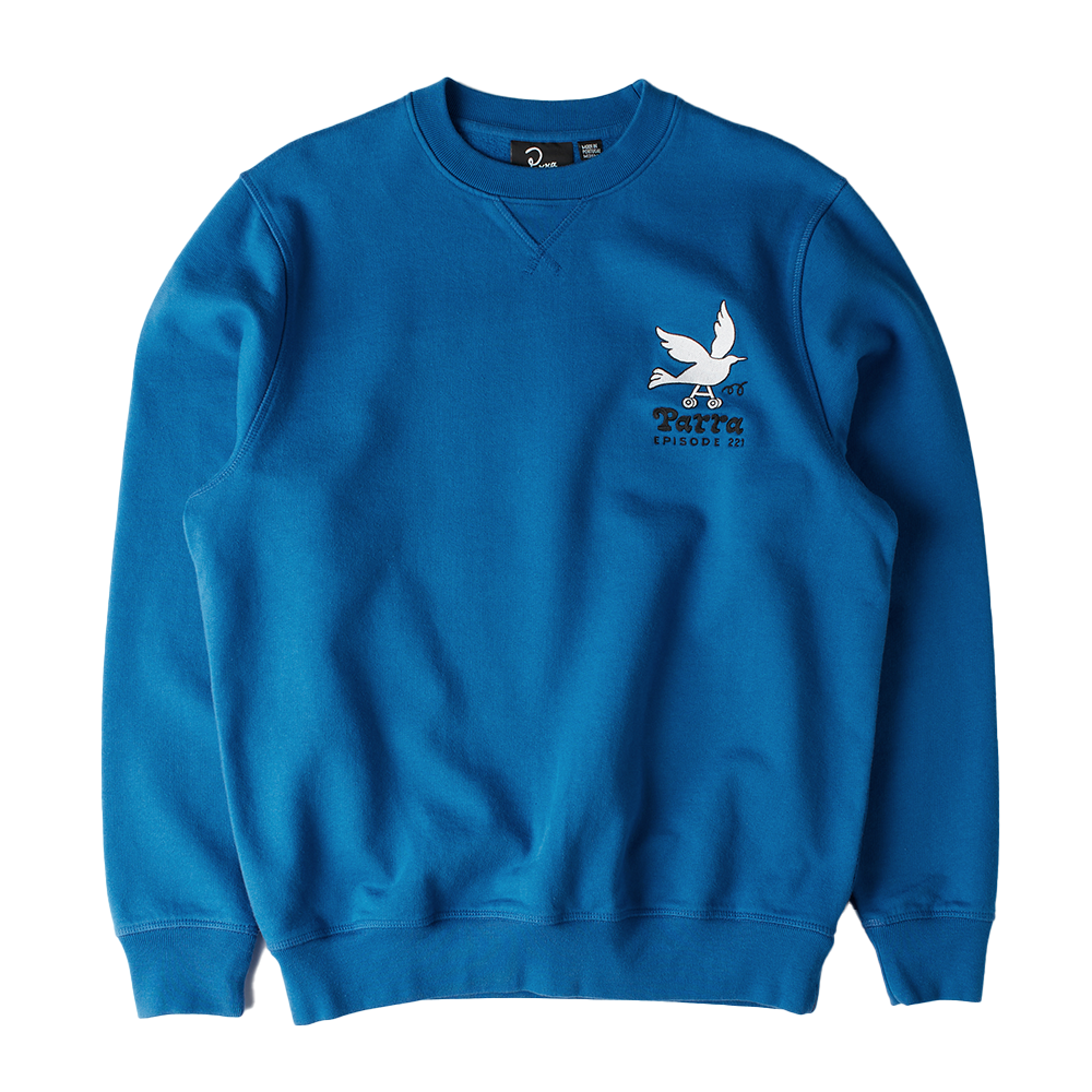 PARRA - WHEEL CHESTED BIRD CREWNECK BLUE