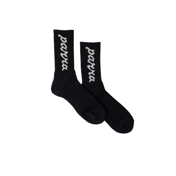 PARRA - SCRIPT LOGO SOCKS BLACK