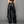 NAMILIA - CARGO LEATHER TROUSERS BLACK