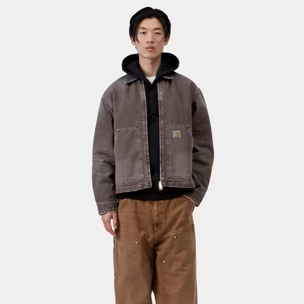 CARHARTT WIP - OG DETROIT JACKET TOBACCO DESTROY