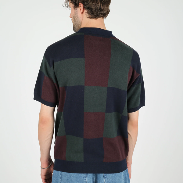 WEMOTO - KNIT ZIP POLO SHIRT MULTICOLOR