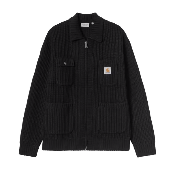 CARHARTT WIP - CHORE KNIT JACKET BLACK