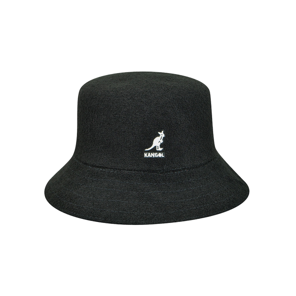KANGOL - BERMUDA BUCKET HAT BLACK/WHITE