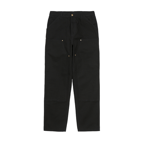 CARHARTT WIP - DOUBLE KNEE PANT BLACK RINSED