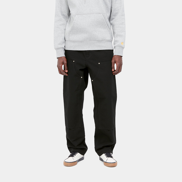 CARHARTT WIP - DOUBLE KNEE PANT BLACK RINSED