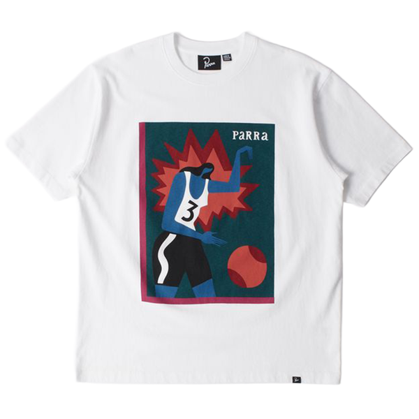 PARRA - BASEKETBALL T-SHIRT WHITE
