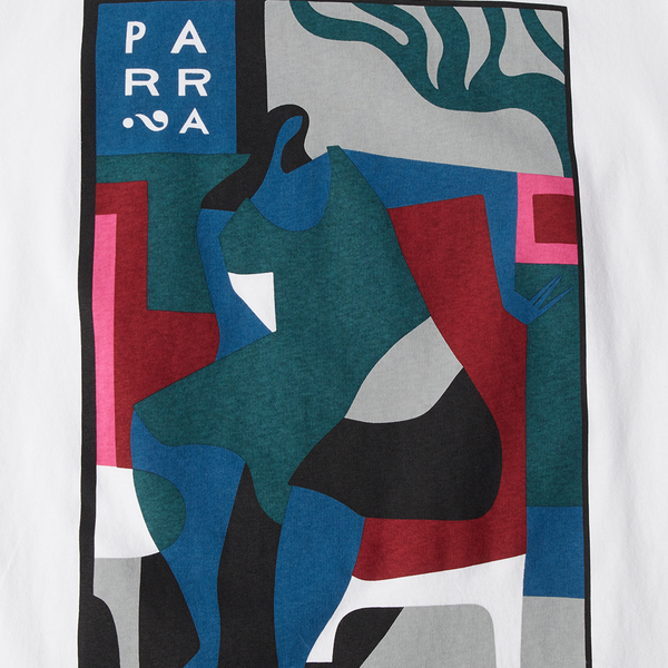 PARRA - LEAVING NOW T-SHIRT WHITE