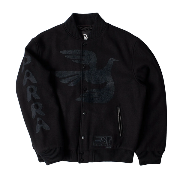PARRA - NOT MOVIE QUALITY VARSITY JACKET BLACK