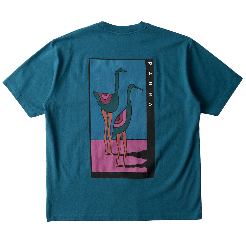 PARRA -  THE STAND OFF T-SHIRT DEEP SEA GREEN