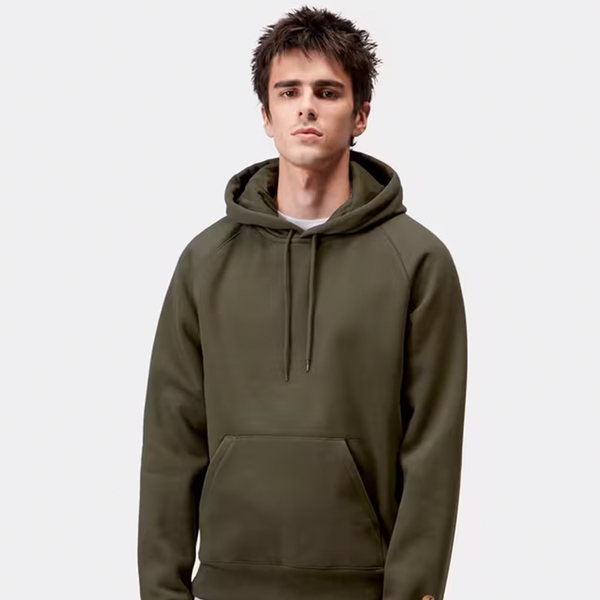 CARHARTT WIP - HOODED CHASE SWEAT OLIVE/GOLD