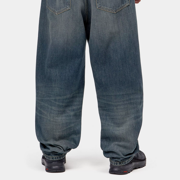 CARHARTT WIP - AARON PANT BLUE MID WORN USED