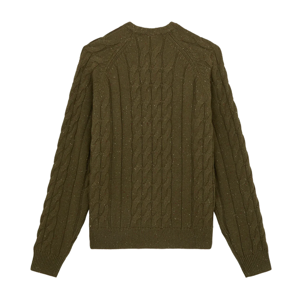 DICKIES - VANLEER CABLE SWEATER MILITARY GREEN