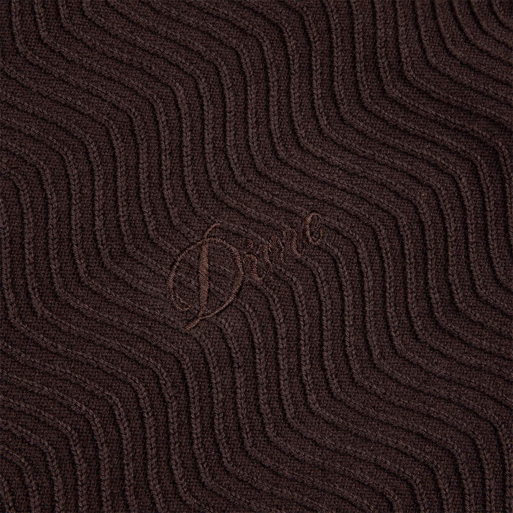 DIME - WAVE CABLE KNIT CHOCOLATE