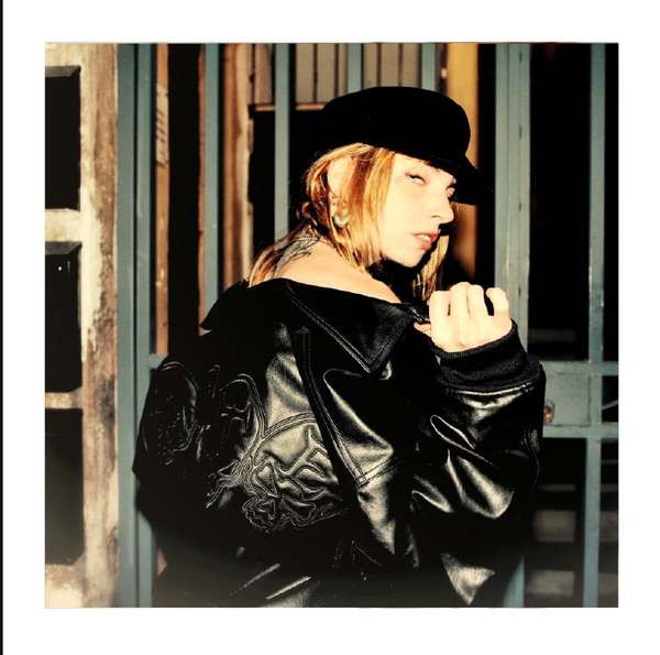 HANNIBAL STORE -  MARIA CAROLINA USED WASTED PARIS VEGAN LEATHER JACKET