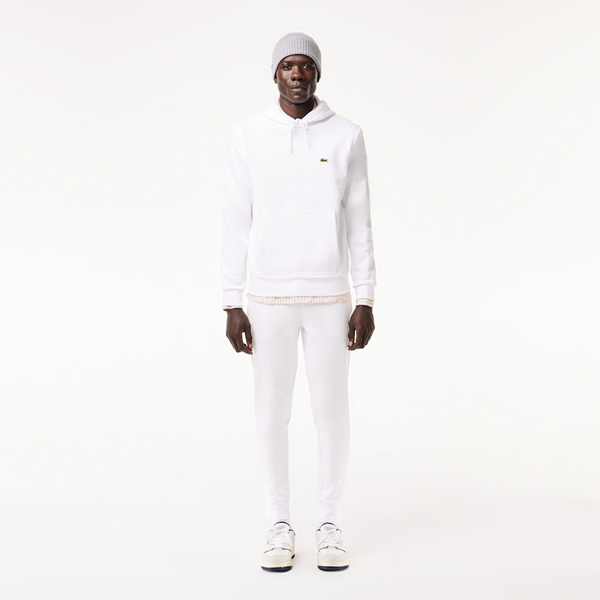 LACOSTE - LOGO HOODIE JOGGER WHITE