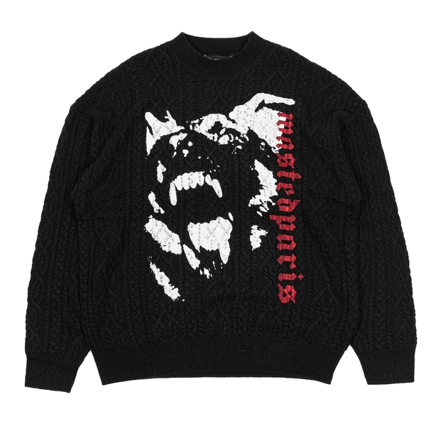 WASTED PARIS - SWEATER CABLE CREEP BLACK