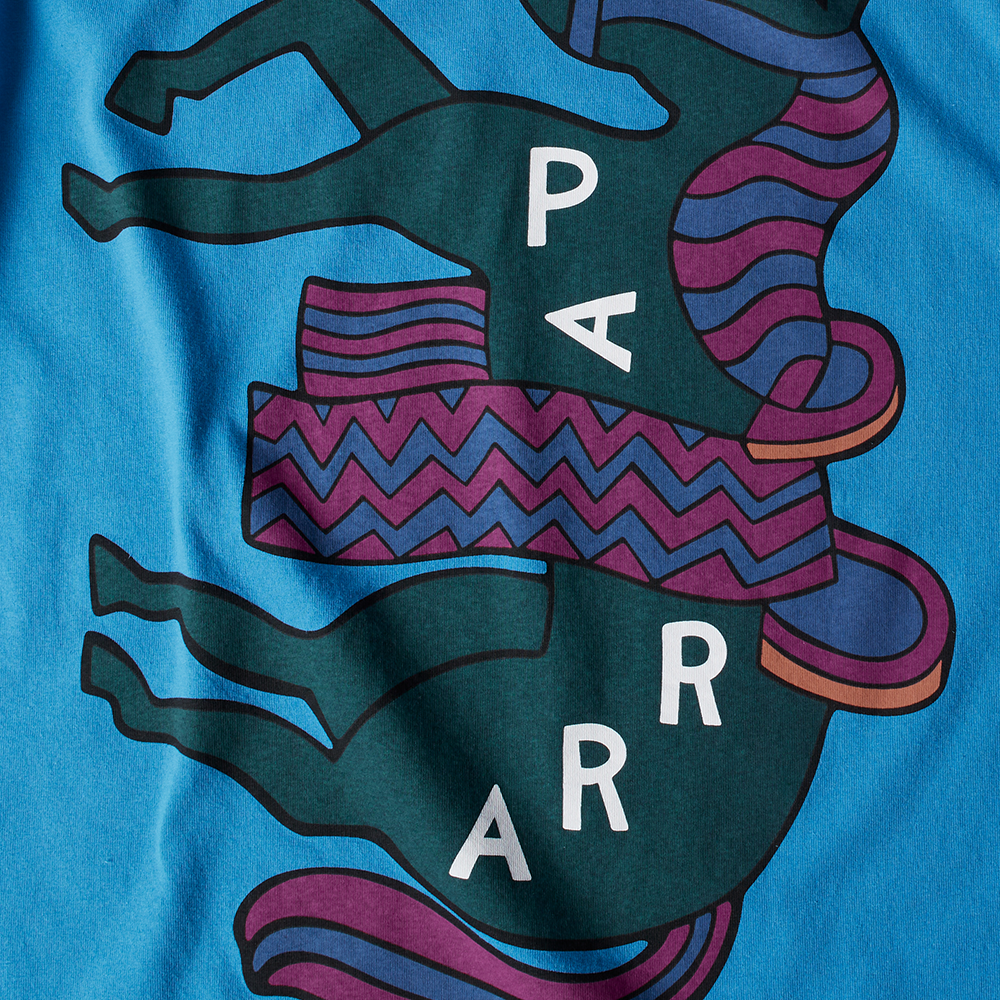 PARRA -  FANCY HORSE T-SHIRT BLUE