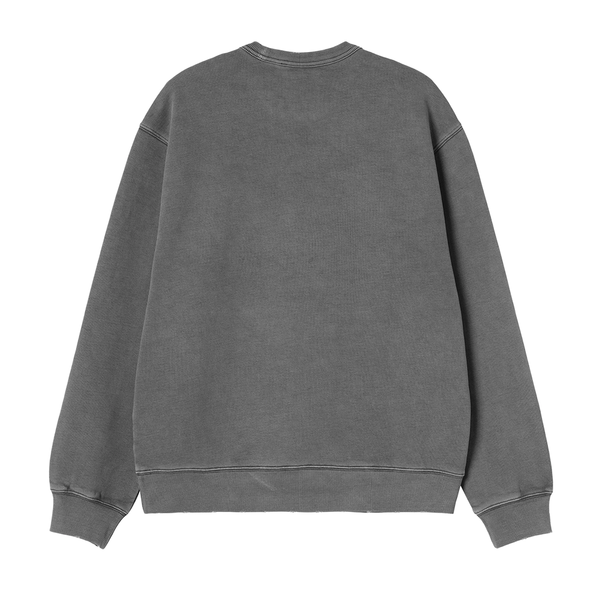 CARHARTT WIP - TORION SWEAT BLACK GRIND WASH