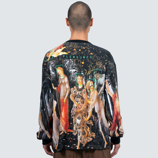 PLEASURES - FACIAL THERMAL LONG SLEEVE BLACK