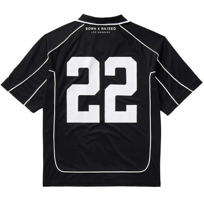 BORN X RAISED - GOD LOVES THE HOMIES JERSEY BLACK