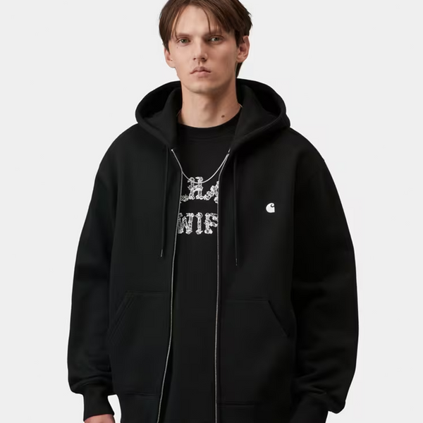 CARHARTT WIP - HOODED MACK JACKET BLACK/WAX