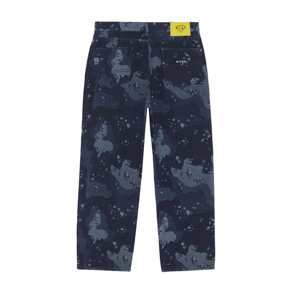 IUTER - CHOCO CHIP BAGGY DENIM PANTS