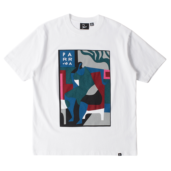 PARRA - LEAVING NOW T-SHIRT WHITE