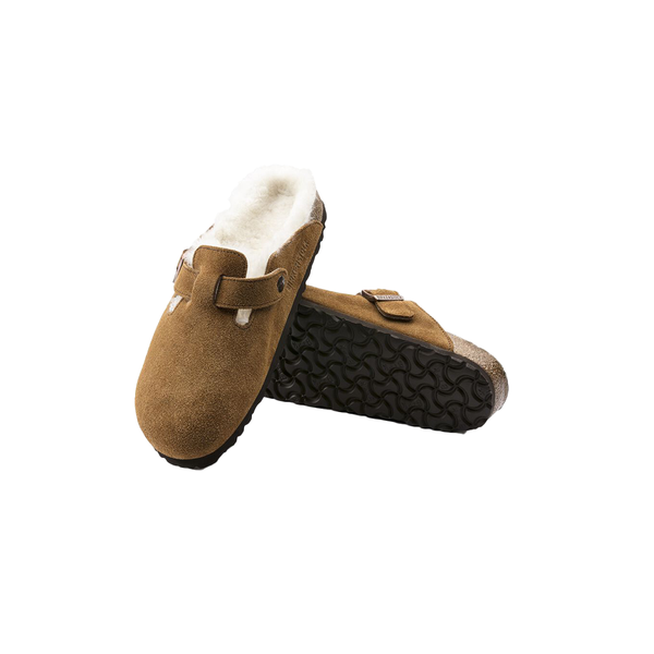 BIRKENSTOCK - BOSTON SHEARLING MINK SUEDE LEATHER