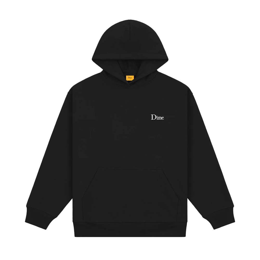 DIME - CLASSIC SMALL LOGO HOODIE BLACK