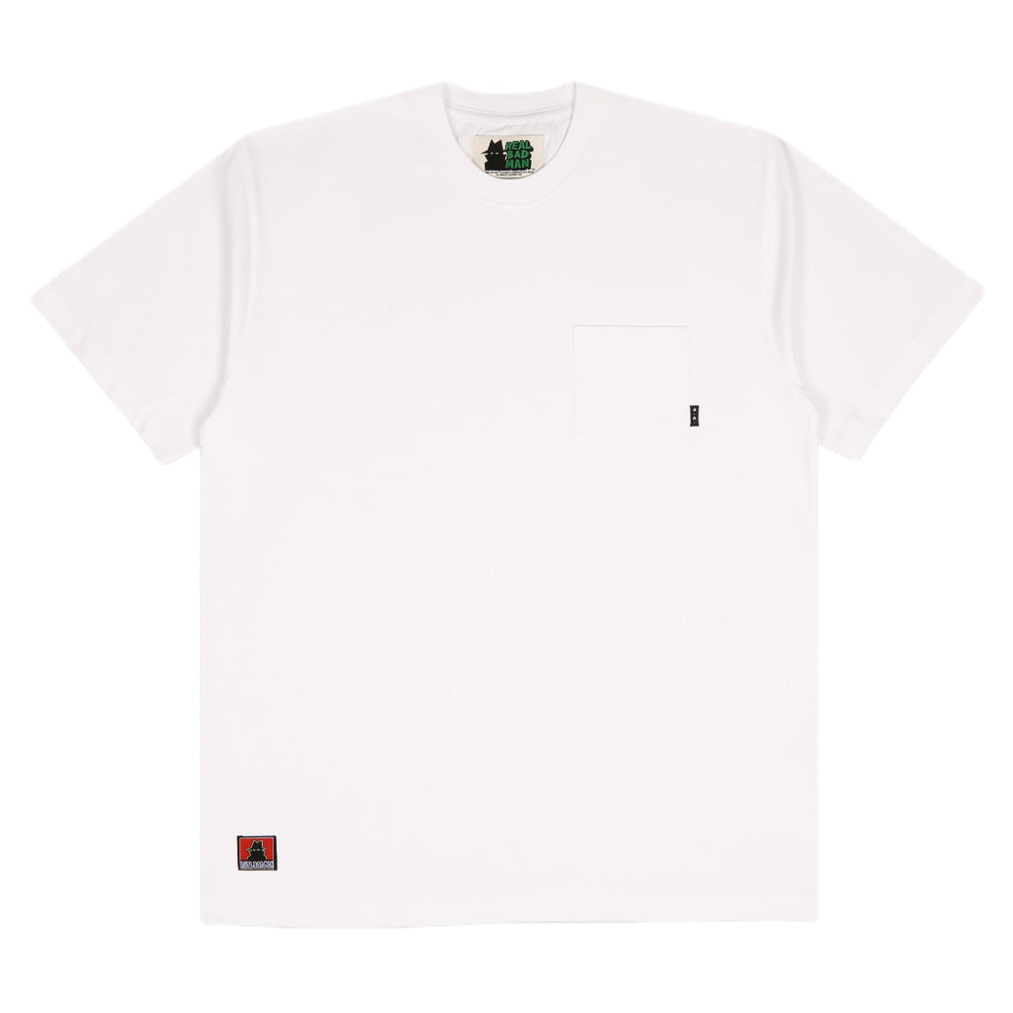 REAL BAD MAN - BASS POCKET TEE WHITE