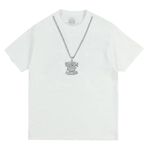 PLEASURES - CHAIN T-SHIRT WHITE