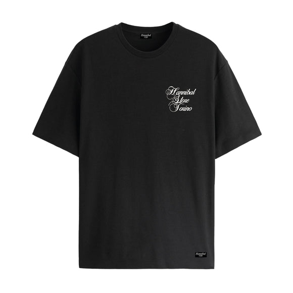HANNIBAL STORE - SCRIPT T-SHIRT BLACK