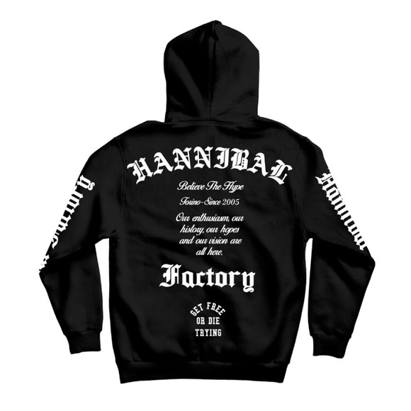 HANNIBAL STORE - XVII YEAR ANNIVERSARY HOODIE BLACK