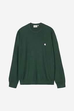 CARHARTT WIP - MADISON SWEATER DARK SCARAB/WHITE