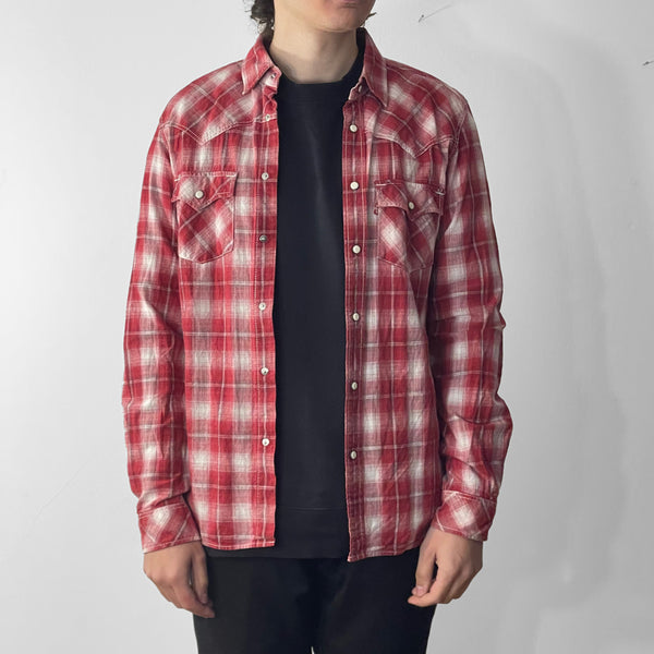 LEVI'S STANDARD FIT SHIRT RED