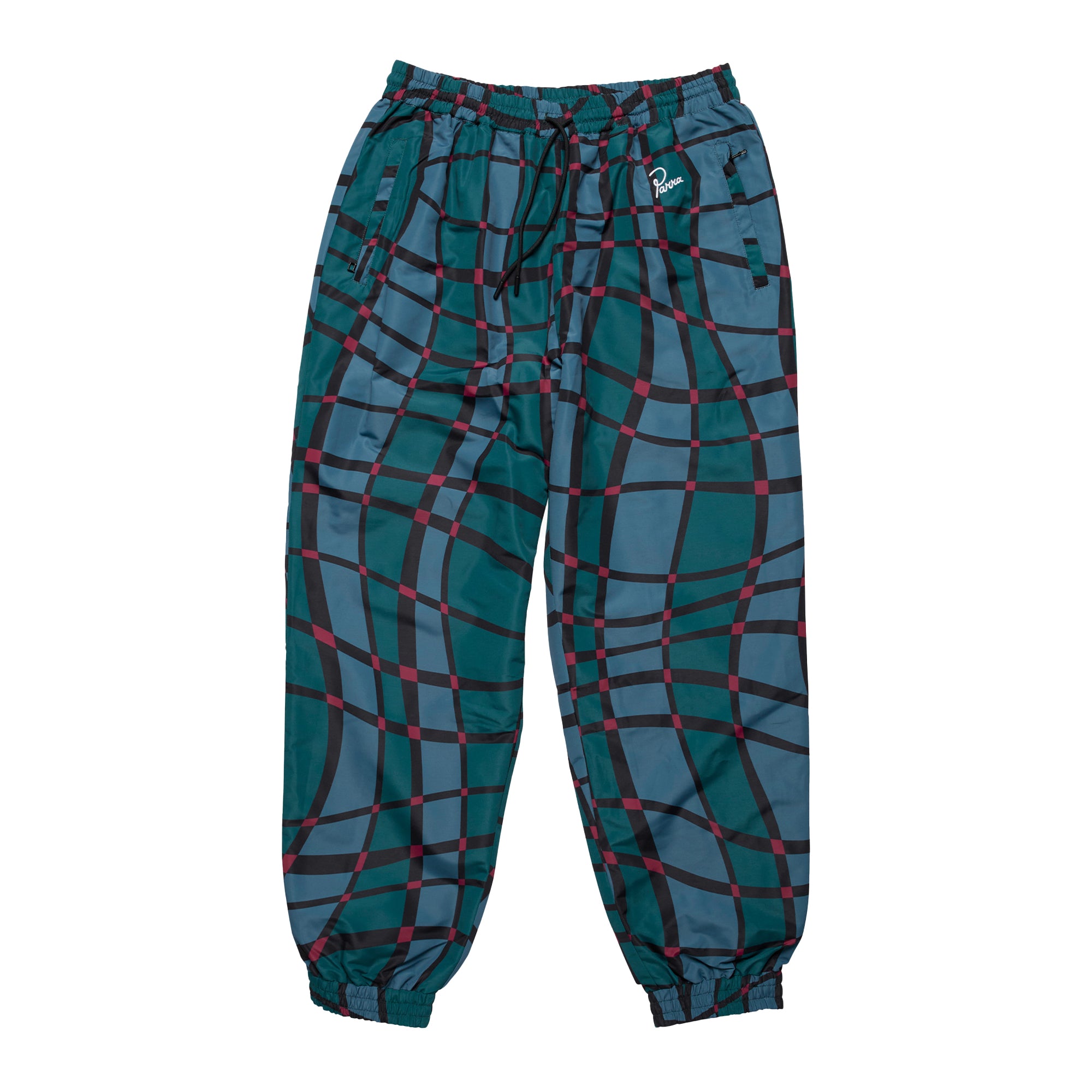 PARRA - SQUARED WAVES PATTERN TRACK PANTS