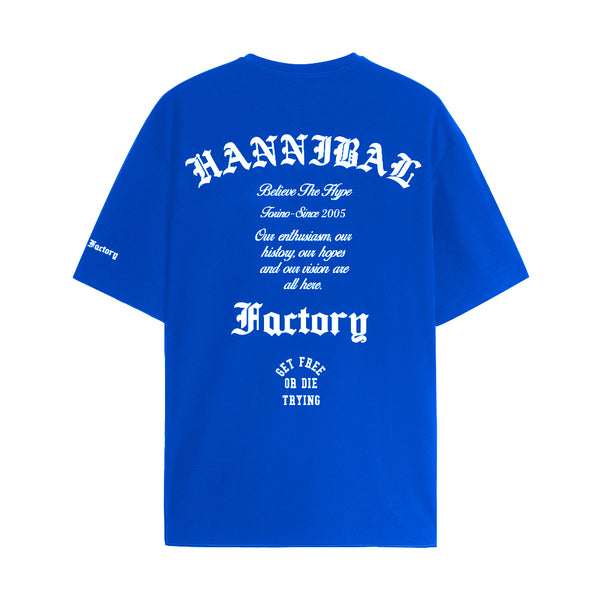 HANNIBAL STORE - XVII YEAR ANNIVERSARY T-SHIRT BLUE