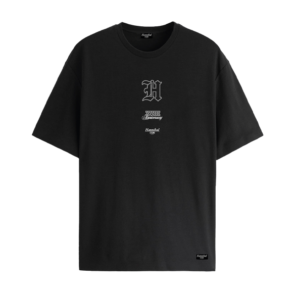 HANNIBAL STORE - XVIII YEARS ANNIVERSARY TEE BLACK