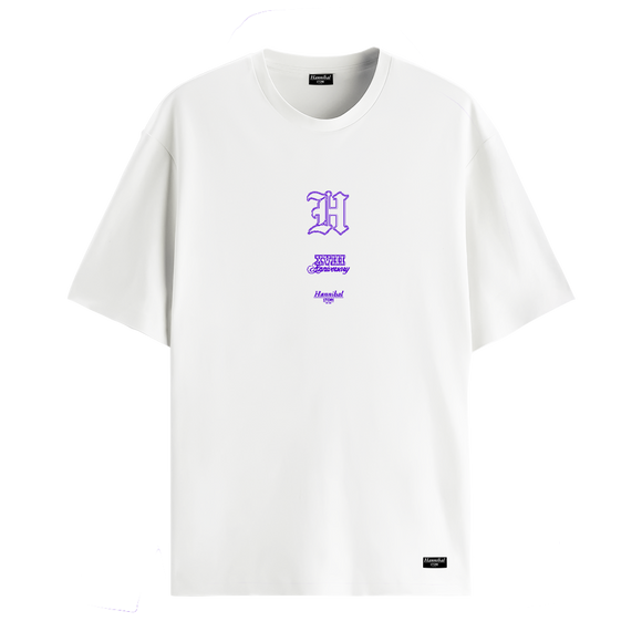 HANNIBAL STORE - XVIII YEARS ANNIVERSARY TEE WHITE