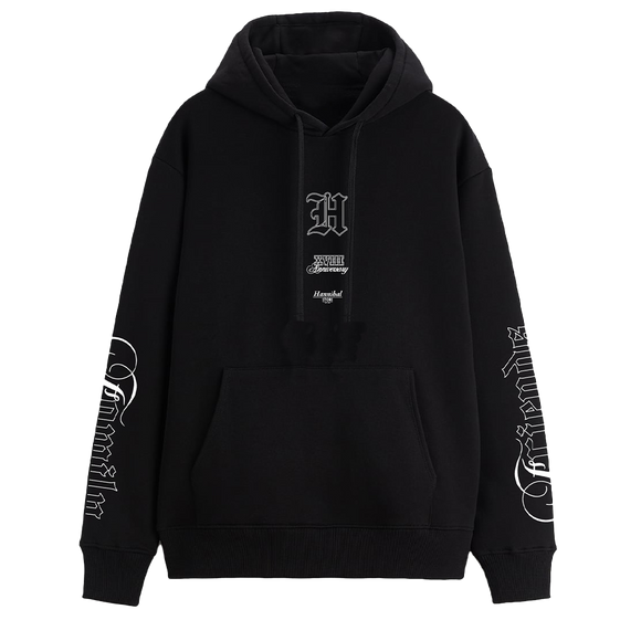 HANNIBAL STORE - XVIII ANNIVERSARY HOODIE BLACK