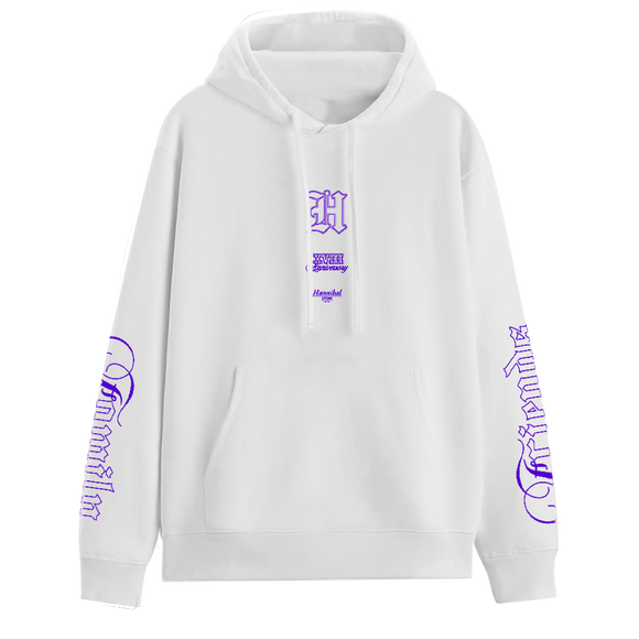 HANNIBAL STORE - XVIII ANNIVERSARY HOODIE WHITE