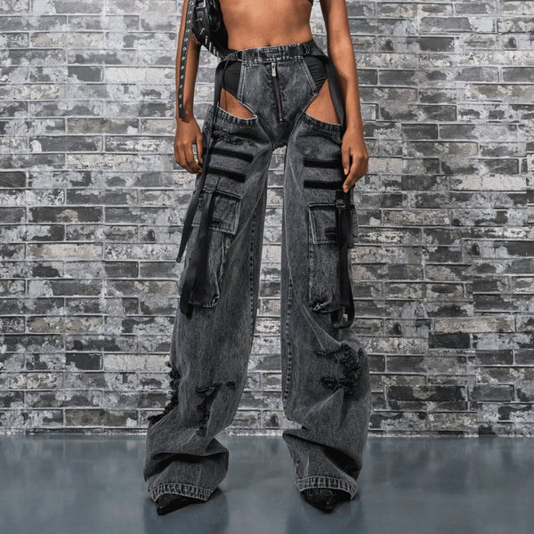 NAMILIA - DENIM PANTY TROUSERS