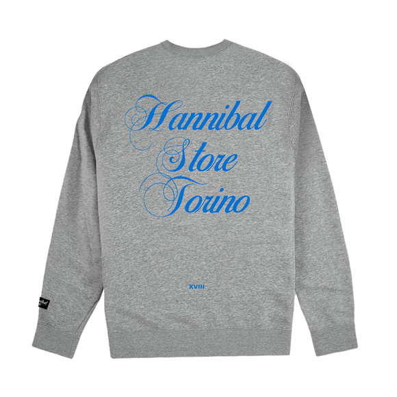 HANNIBAL STORE - SCRIPT CREWNECK ASH GREY