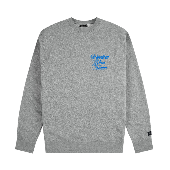HANNIBAL STORE - SCRIPT CREWNECK ASH GREY