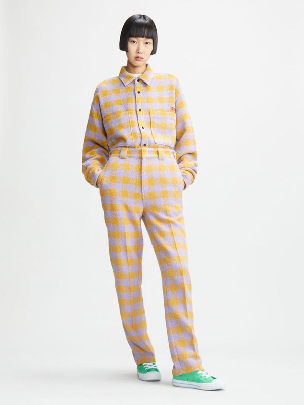 DICKIES - DICKIES X OPENING CEREMONY - TWEED WORK PANT LILAC YELLOW CHECK