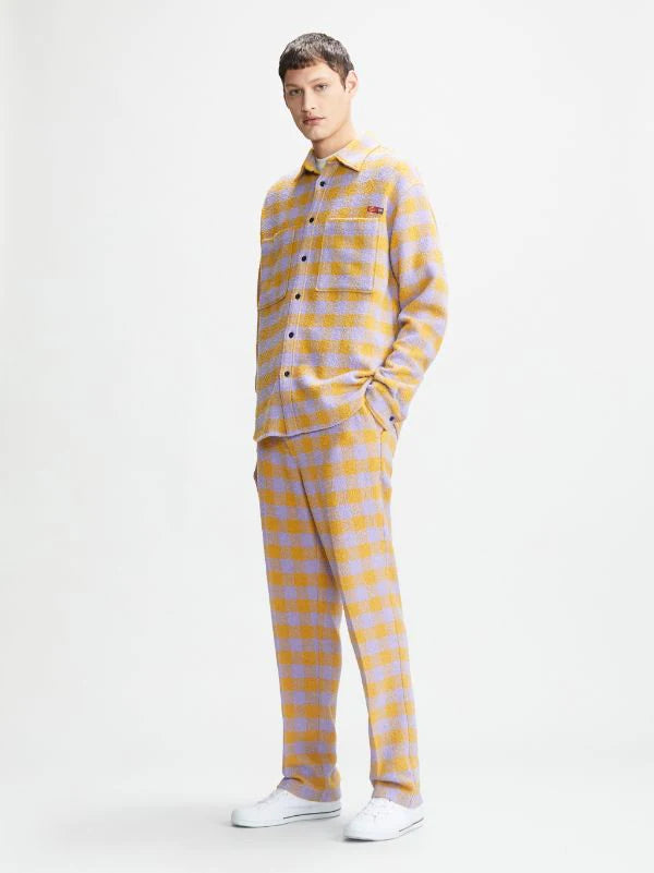 DICKIES - DICKIES X OPENING CEREMONY - TWEED SHIRT LILAC YELLOW CHECK